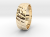 Grooved Mens' Ring 3d printed 