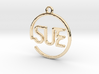 SUE First Name Pendant 3d printed 