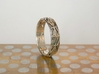 Cut Facets Ring Sz. 5.5 3d printed polished silver