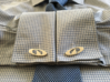IRONSHARK® CUFFS (Curved Post) 3d printed French Cuff Shirt with IRONSHARK® Cuffs