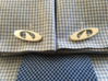 IRONSHARK® CUFFS (Curved Post) 3d printed Close Up of French Cuff Shirt with IRONSHARK® Cuffs