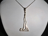 Yoga Pendant 3d printed add your own chain