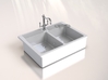 Miniature Doll House Kitchen Sink A, 1:12 3d printed 