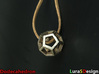 Dodecahedron Pendant 3d printed Stainless Steel