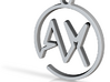 A & X Monogram Pendant 3d printed 