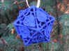 Botanical d20 Ornament 3d printed In Royal Blue Strong & Flexible Polished