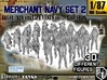 1/87 Merchant Navy Crew Set 2 3d printed 