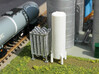 N Scale Cryogenic Vaporizer + Tank 38mm 3d printed Painted model in Frosted Ultra Detail