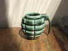Grenade Espresso Cup 3d printed Grenade Cup Porcelain Gloss Oribe Green