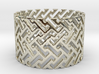 Woven Ring (Size 4-11) 3d printed Woven Ring is shining spectacularly.