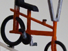 O gauge (1:43) "Chopper" bike 2 pack 3d printed Test print assembled and painted.