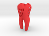 Molar Tooth 100mm with holes ---- Backenzahn 100mm 3d printed 