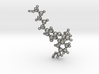 THC (Tetrahydrocannabinol) molecule pendant 3d printed 