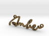 AMBER Script First Name Pendant 3d printed 