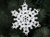 Gyroid Snowflake Ornament 1 3d printed Gyroid Snowflake Front
