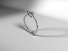 Love knot ring - size 8 3d printed 