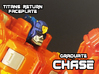 Graduate Chase Faceplate (Titans Return) 3d printed Hand painted frosted ultra detail 