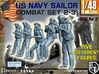 1-48 US Navy Sailors Combat SET 2-31 3d printed 