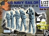 1-32 US Navy Sailors Combat SET 2-4 3d printed 