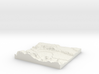 3D Relief map of Grays Thurrock & Tilbury in Essex 3d printed 