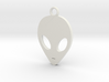 Grey Alien Key Ring 3d printed 