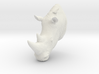 Part 1 of 3 White Rhino (Headpiece) 3d printed 