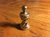Chess Pawn Double Helix 3d printed First print in stainless steel. Note design has been updated after this print.