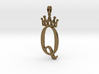 Queen Symbol Jewelry Pendant Necklace 3d printed 
