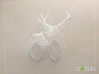 Wired Life Doe Large Facing Left 3d printed White Doe and White Stag
