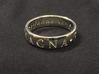 Size 8 Sir Francis Drake, Sic Parvis Magna Ring 3d printed 