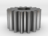 Cylindrical gear Mn=1 Z=16 AP20° Beta0° b=10 HoleØ 3d printed 