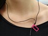 Shirt cable clip for headphone 3d printed 