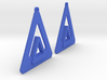 Triangle Earring Pair Model O Solid 3d printed 