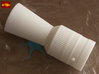 ESB Flash Hider (Hoth Version NOCUT barrel) 3d printed White Strong & Flexible Polished