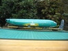 HO 1/87 Boeing 737-400 Fuselage 3d printed Another view of the painted Fuselage. Note, the car/cradles are not included.