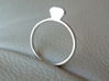 Diamond Ring (Size 7.25~7.75) 3d printed Premium Silver