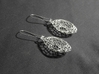Cairo Basket Earrings 3d printed In Premium Silver