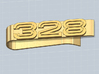 MONEY CLIP 328 SLEEK 3d printed Money clip with the 328 logo, render