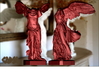 Winged Victory (25" tall) 3d printed Winged Victory of Samothrace (computer rendering, shown in red for contrast)