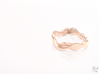 Sharp Edges Ring 3d printed Rose Gold