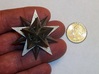 Stellated Icosahedron 3d printed Stellated Icosahedron in polished nickel steel