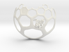 Honeycomb Pendant - Sweet Math! 3d printed 
