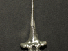 Vertebra 50mm With Loop 3d printed sterling silver print as a pendant
