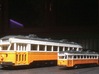 #160-1402 "Electromobile" Altoona type 3d printed N and HO scale model side by side
