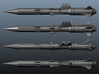 'Anti-Vajra' Missile x4 - BANDAI 3d printed 