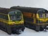 8X Buffers NMBS - SNCB HLD59 Roco 1/160 3d printed Painted in black on Roco 5924