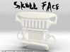 AJ30006 Skull Face Grill & Mount 3d printed 