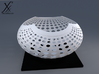 "A la Vasarely" Bowl (20 cm) 3d printed Cycle render in White (also printable in black).