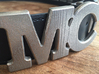 Custom Monogram Belt Buckle - MC 3d printed 