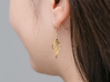 Leaf Earrings 3d printed 